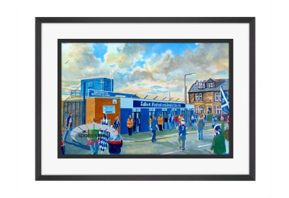 Brockville Stadium 'Going to the Match' Fine Art Print - Falkirk FC Brockville Stadium 'Going to the Match' Fine Art Print - Falkirk FC